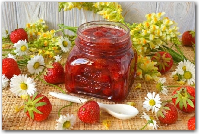 Джем из садовой земляники