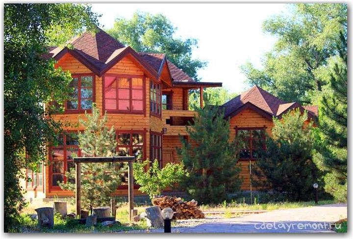 Дом из сухого бруса камерной сушки Построенный из сухого бруса дом