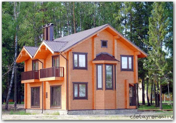 Красивый дом из бруса