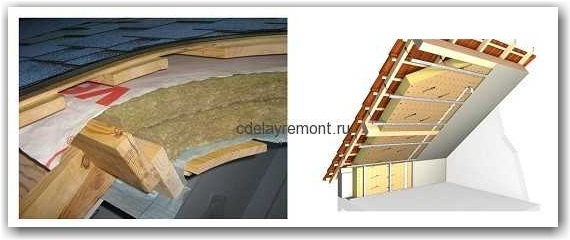 Технология утепления потолка (крыши)
